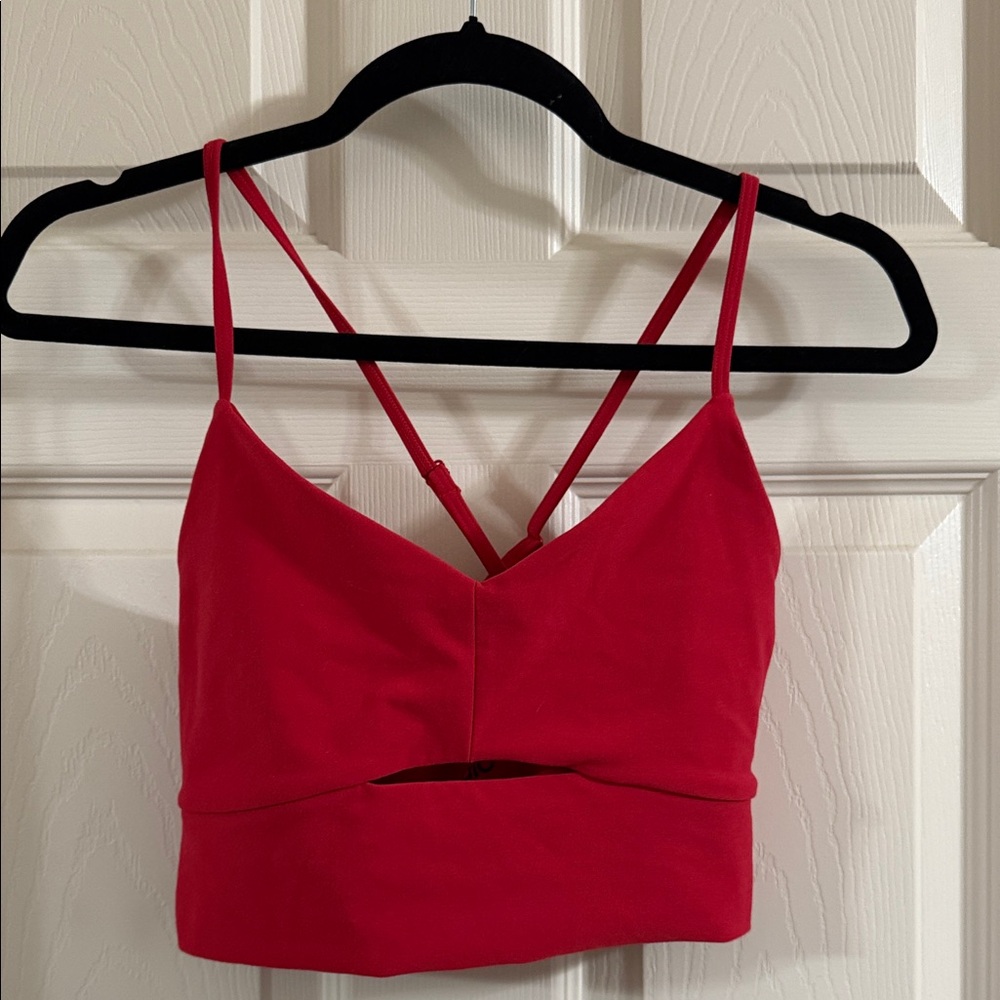 ALO Yoga Red Strappy Top